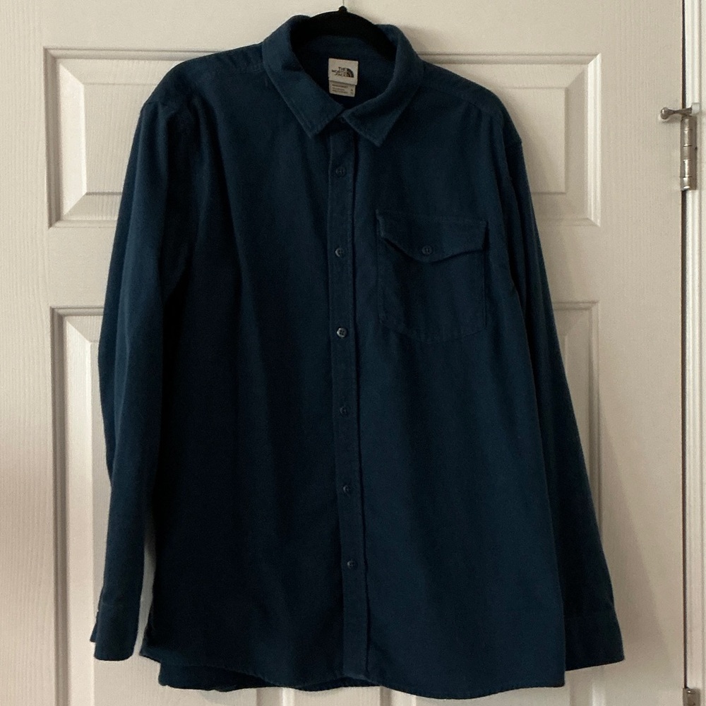 The North Face Dark Blue Long Sleeve Shirt